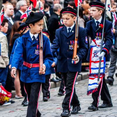 Children Marching in the Celebratory Parades