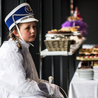 Young Majorette just Finished a Celebratory Parade in Svolvær, Lofoten