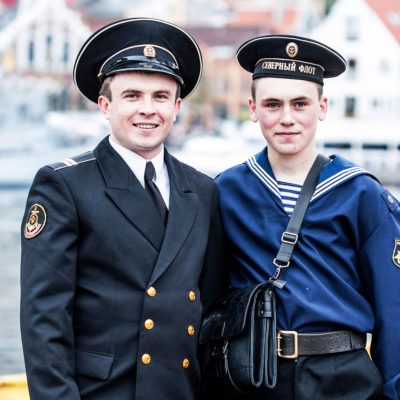Russian Sailors Resting in Bergen during the Constitution Day